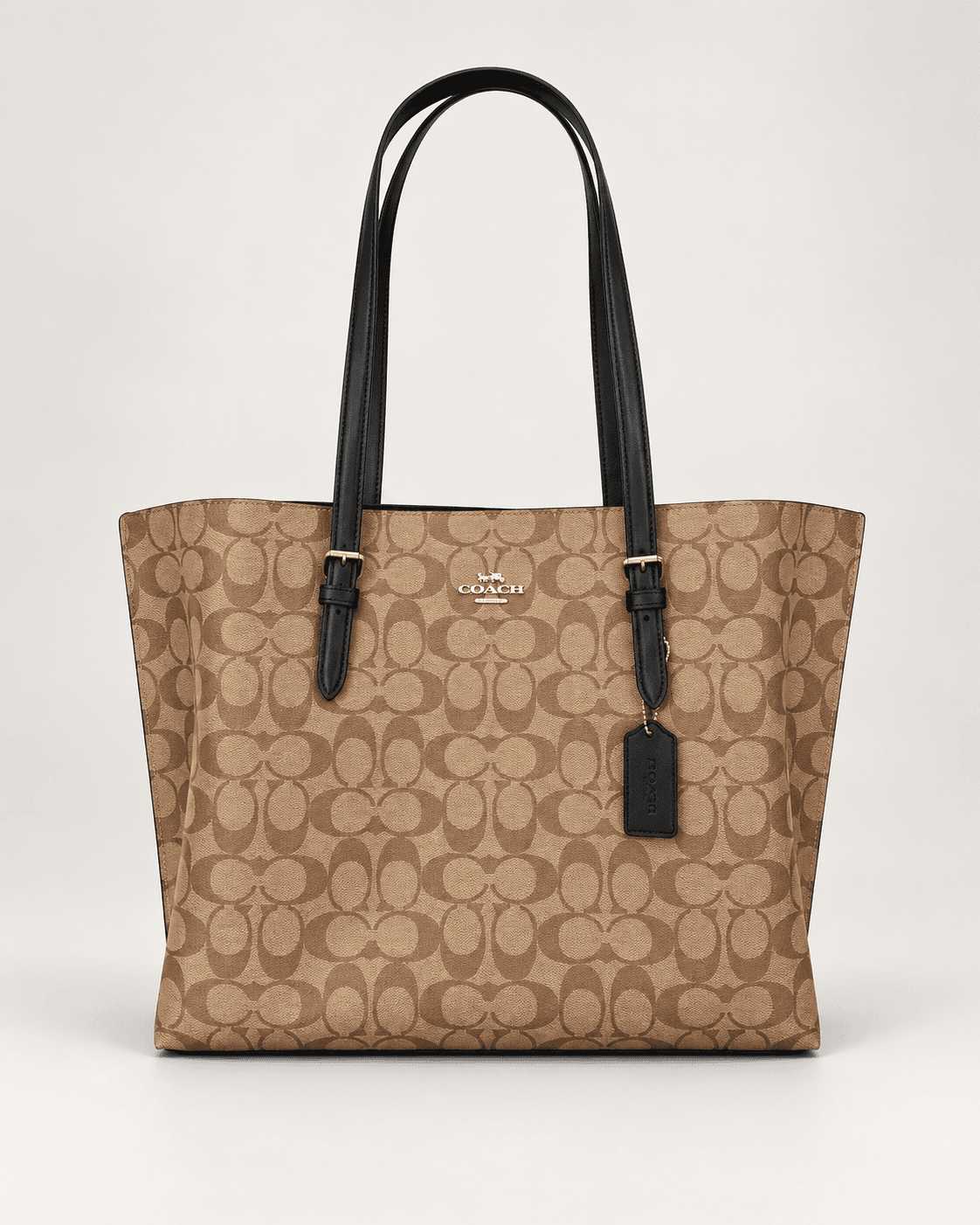 Tote Coach Mollie beige, vista frontal