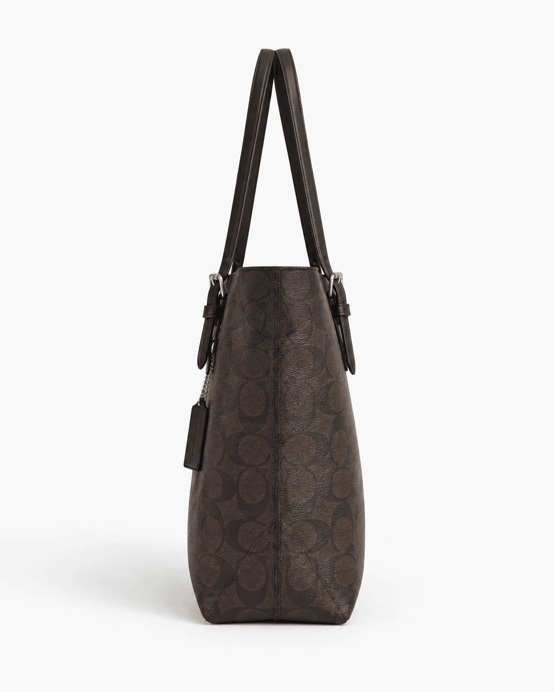 Tote Coach Mollie en color marrón, vista lateral