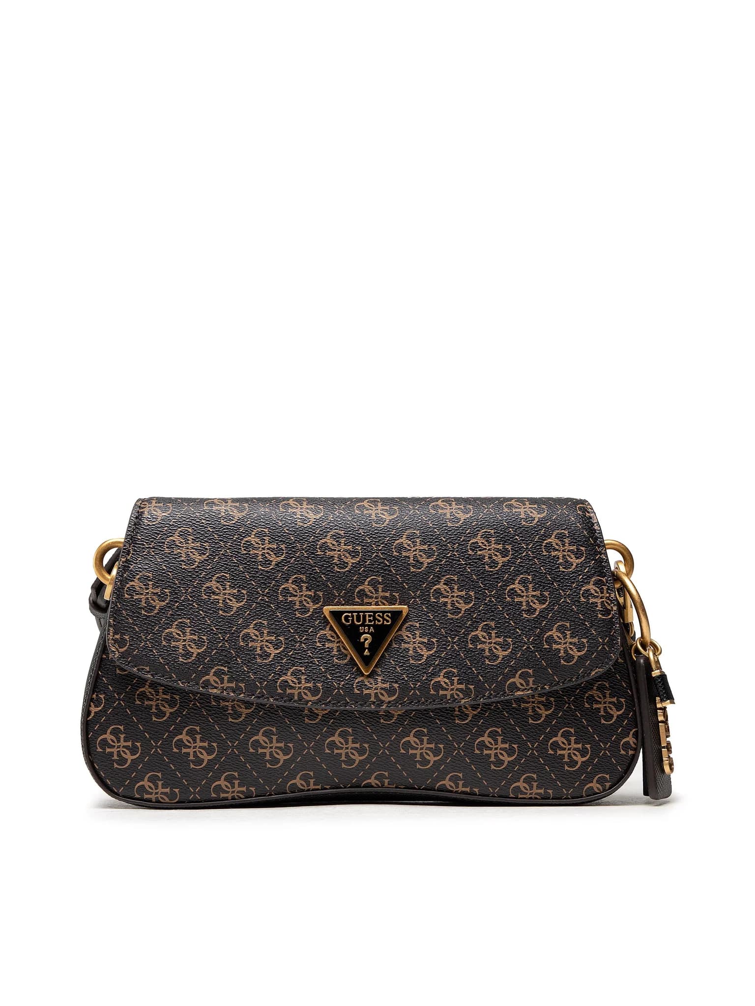 Guess Shoulder Bag Cordelia marrón, vista frontal