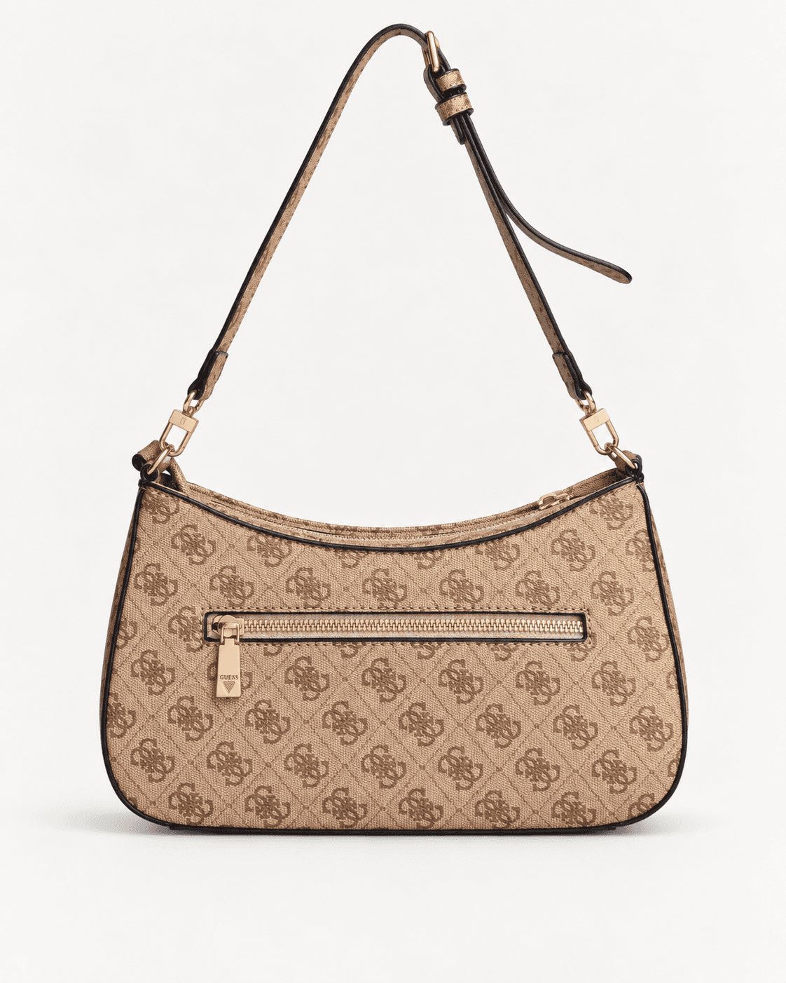 Guess Shoulder Bag Noelle en color beige, vista posterior